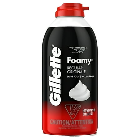 Pack of (3) Gillette Foamy Shave Foam Original 11 Ounce