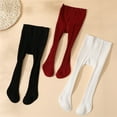 thumbnail image 1 of Pack of 3 Girls Tights, Leggings Stockings for Girls (Black 17-18 Years), 1 of 5