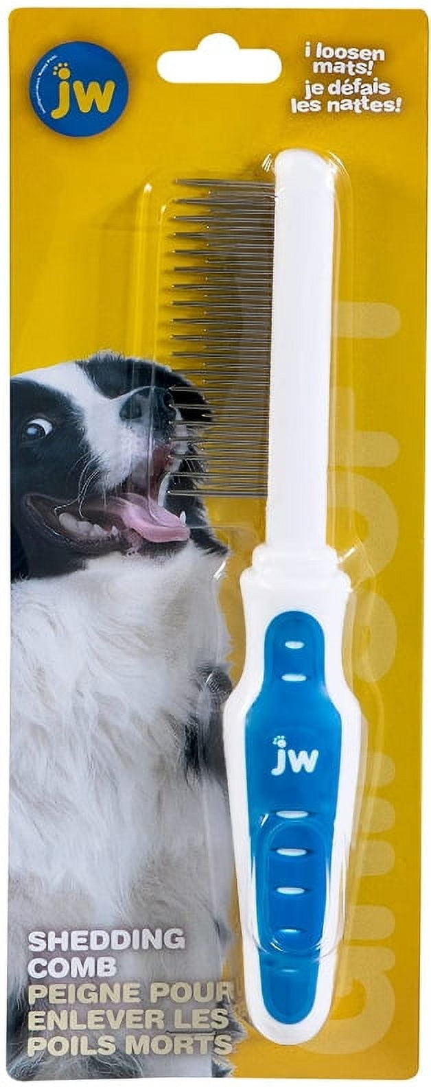 [Pack of 3] JW Pet GripSoft Shedding Comb for All Breeds and All Coat