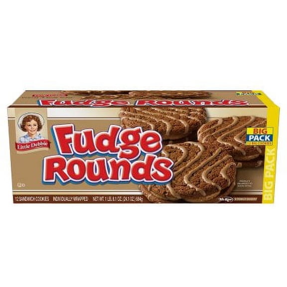 Little Debbie Fudge Rounds (2oz / 12pk) pack of 3