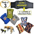 thumbnail image 1 of Pack of 3 Male Dog Diapers Belly Band Wrap Waterproof Leak Proof Washable, 1 of 5