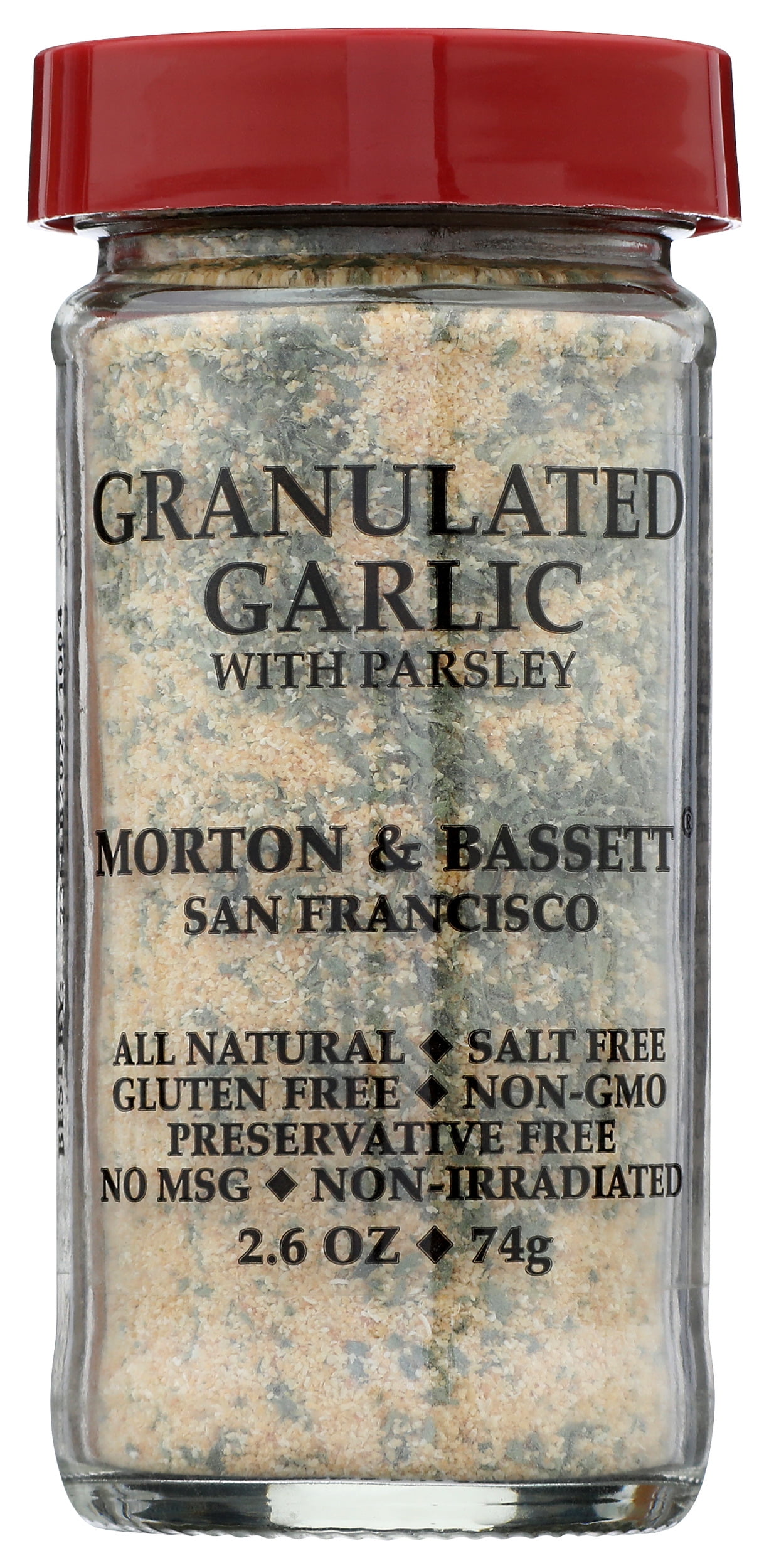 Pack of 3, Morton & Bassett Granulated Garlic with Parsley, 2.6 oz