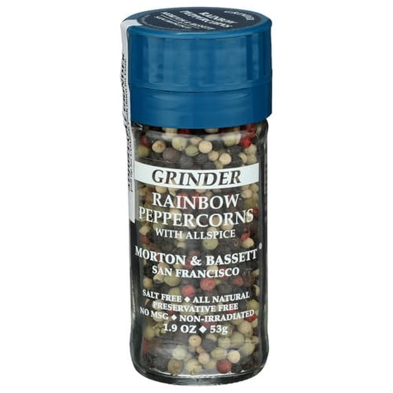 (Pack of 3) Morton & Bassett Grinder Rainbow Peppercorns 1.9 Oz