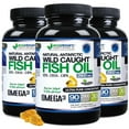 thumbnail image 1 of (Pack of 3) Natural Antarctic Wild Caught Omega 3 Fish Oil DPA-EPA-DHA Supplement, 1 of 15