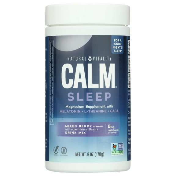 Pack of 3, Natural Vitality Calm Sleep Drink Mix, 6 oz