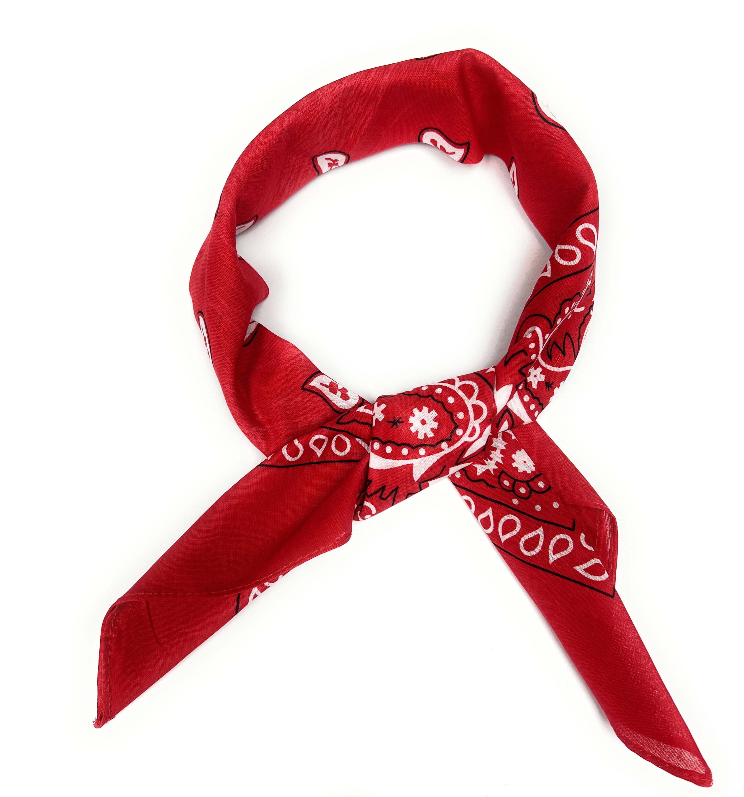 Silk Twill Bandana Square Neck Scarf, Men Women Silk
