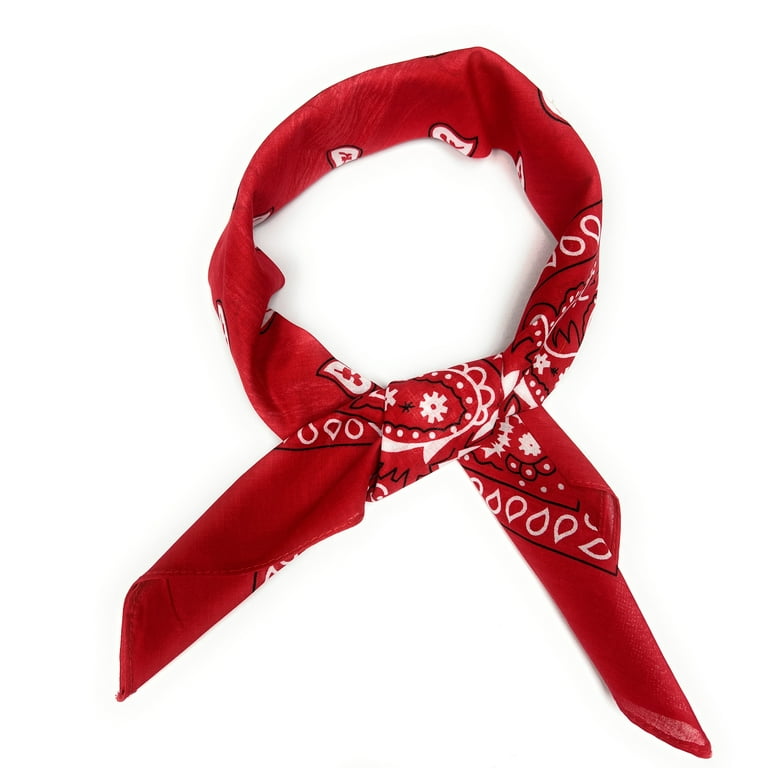 ●SURGERY● 25SS surgery paisley ice clover scarf Pack of 3 Paisley Women's 100% Cotton Neck Scarf(Red