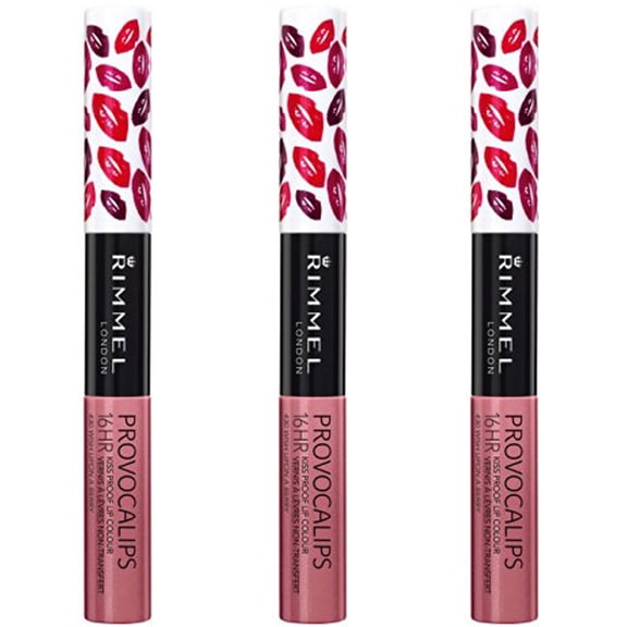Pack of (3) Rimmel Provocalips Lip Stain, Wish Upon A Berry, 0.14 Fluid Ounce