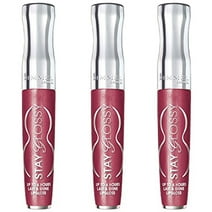 Pack of (3) Rimmel Stay Glossy Rim Oh My Gloss! Lip Gloss, Captivate Me!, 0.18 Fluid Ounce