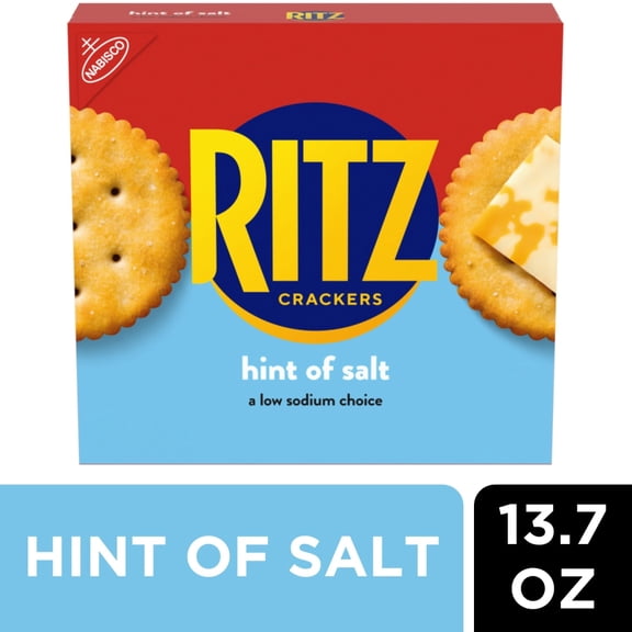 Pack of 3 Ritz Hint Of Salt Crackers, 13.7 oz (packaging may vary)