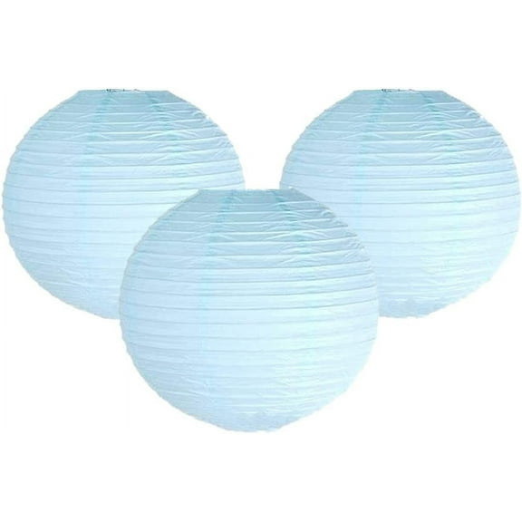 Pack of 3 Round Paper Lanterns Lamp Wedding Birthday Party Decoration