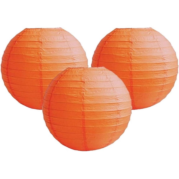 Pack of 3 Round Paper Lanterns Lamp Wedding Birthday Party Decoration