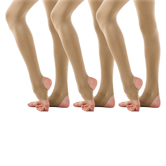 Pack of 3 Sansha tights youth T91CH Camel S-SS