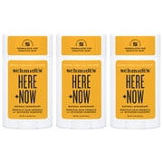 Pack of (3) Schmidts Activated Charcoal Sensitive Skin Here + Now Natural Deodorant, 2.65 oz