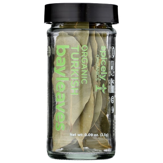 (Pack of 3), Spicely Organics Organic Bay Leaves Turkish, 0.09 oz