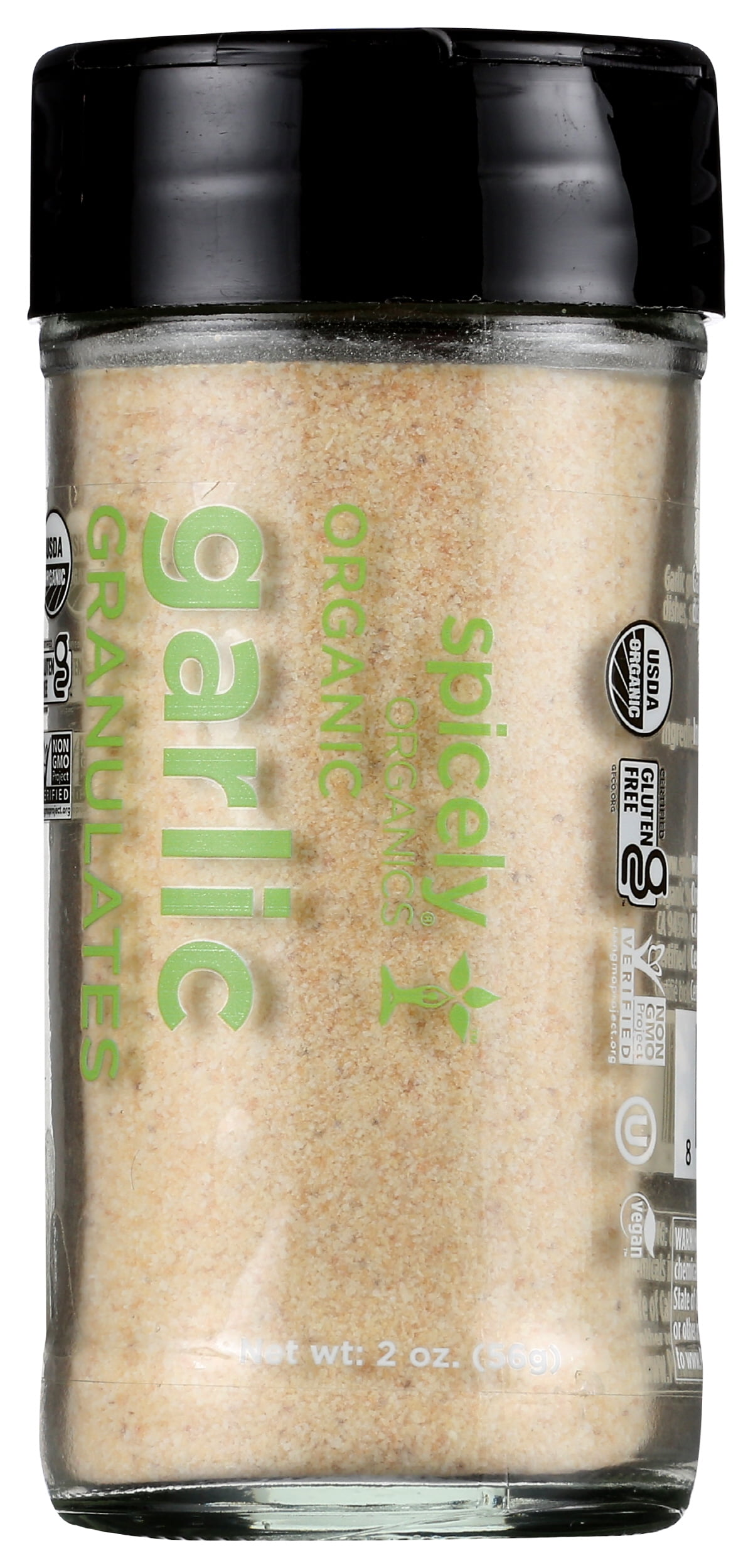 (Pack of 3), Spicely Organics Organic Garlic Granulates, 2 oz