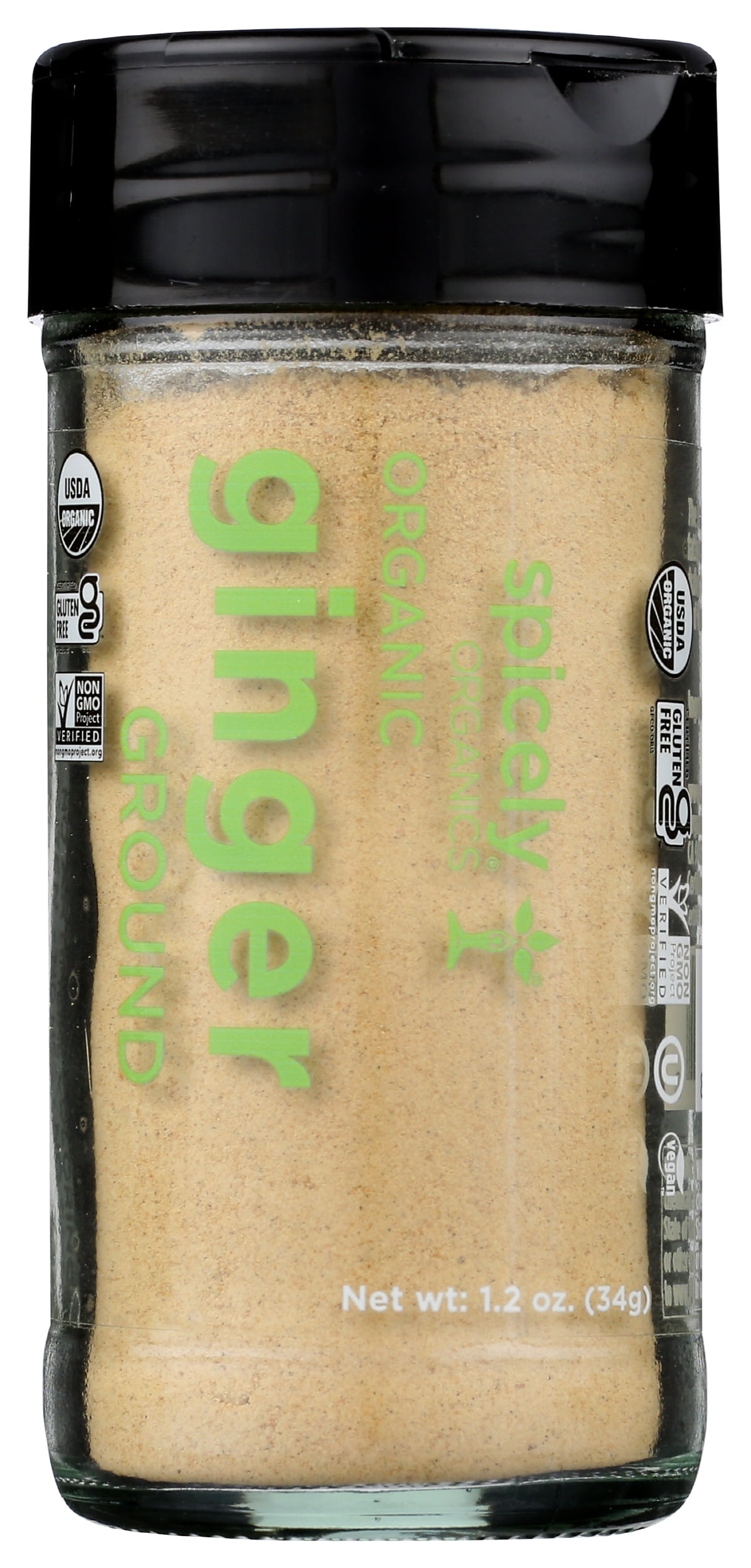 (Pack of 3), Spicely Organics Organic Ginger Ground, 1.2 oz