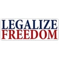 thumbnail image 1 of (Pack of 3 Stickers) Legalize Freedom American Value Vinyl Decal Bumper Sticker 3” X 8”, 1 of 3