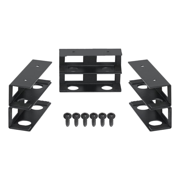 Pack of 3 Sturdy Carbon Steel Under Desk Laptop Holder Multipurpose Storage Rack for Home Office and Study Area
