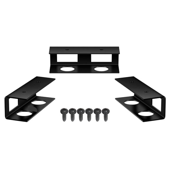 Pack of 3 Sturdy Carbon Steel Under Desk Laptop Holder Multipurpose Storage Rack for Home Office and Study Area