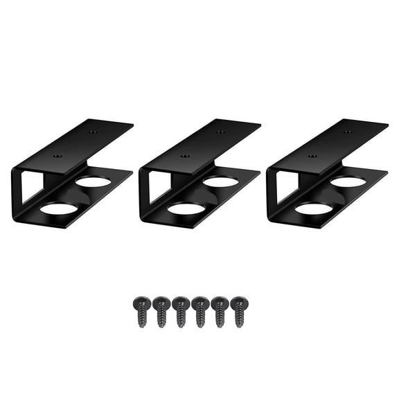 Pack of 3 Sturdy Carbon Steel Under Desk Laptop Holder Multipurpose Storage Rack for Home Office and Study Area