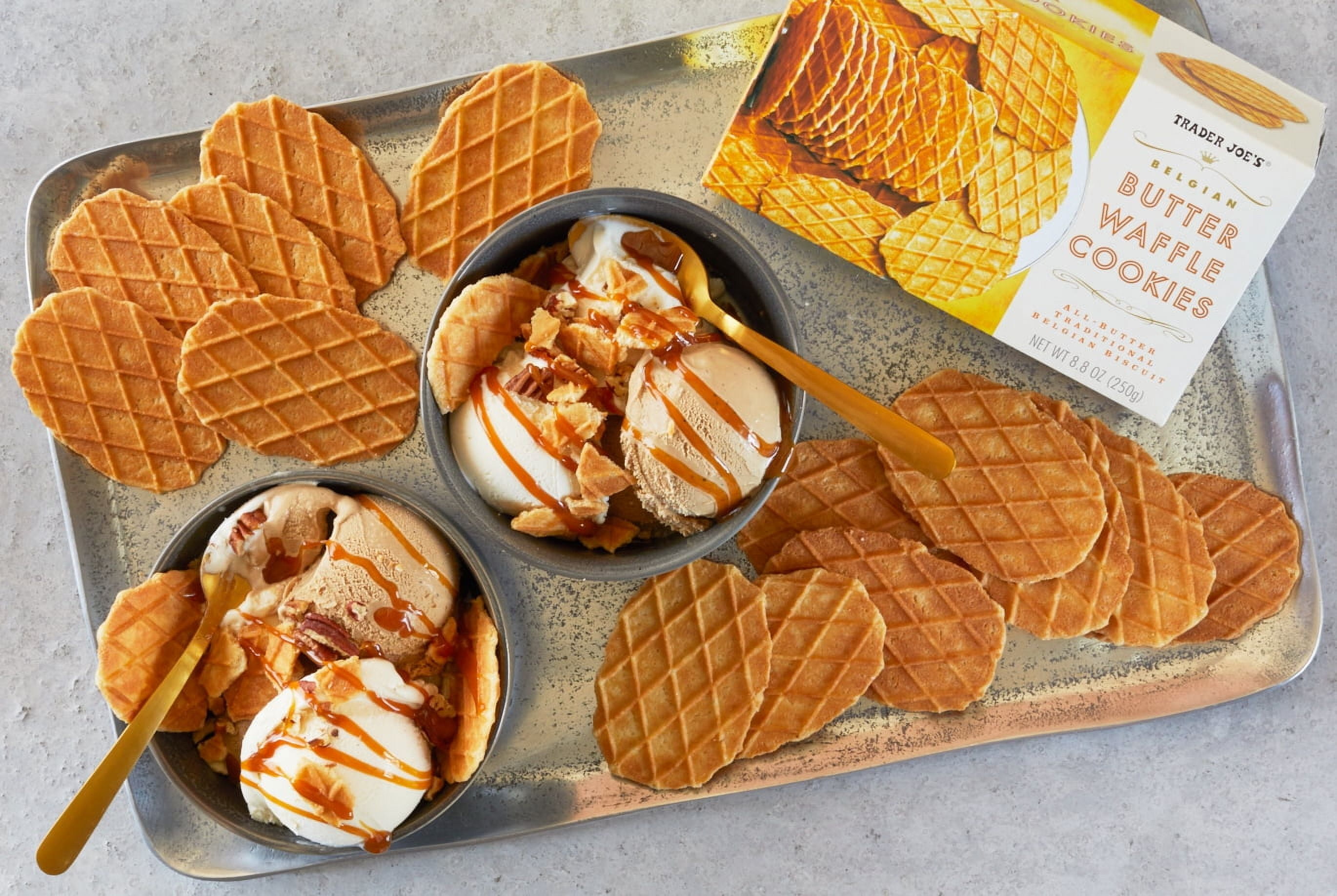 Pack of 3 - TJs Belgian Butter Waffle Cookies 8.8 Oz