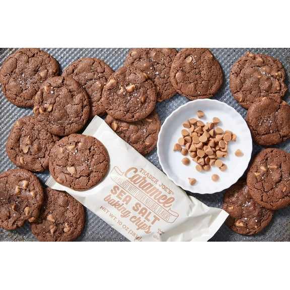 Pack of 3 - TJs Caramel Sea Salt Baking Chips 10 Oz