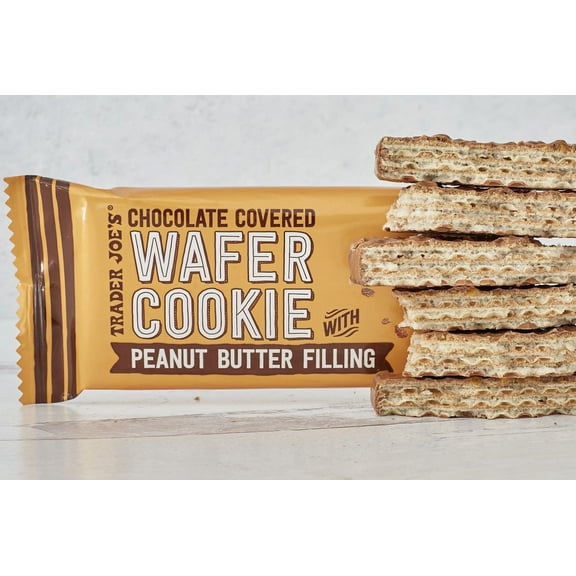 Pack of 3 - TJs Chocolate Covered Wafer Cookie with Peanut Butter Filling 2.33 Oz
