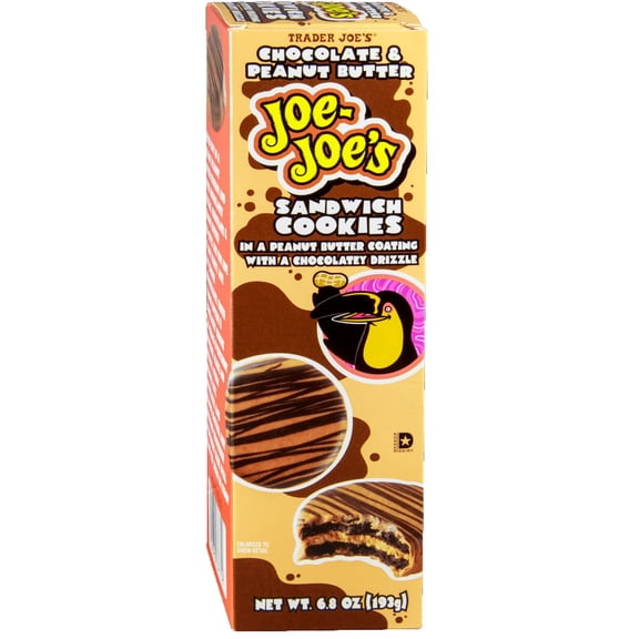 Pack of 3 - TJs Chocolate & Peanut Butter Joe-Joe's 6.8 Oz