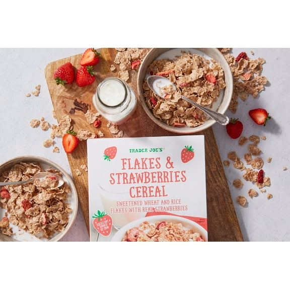 Pack of 3 - TJs Flakes & Strawberries Cereal 11.7 Oz