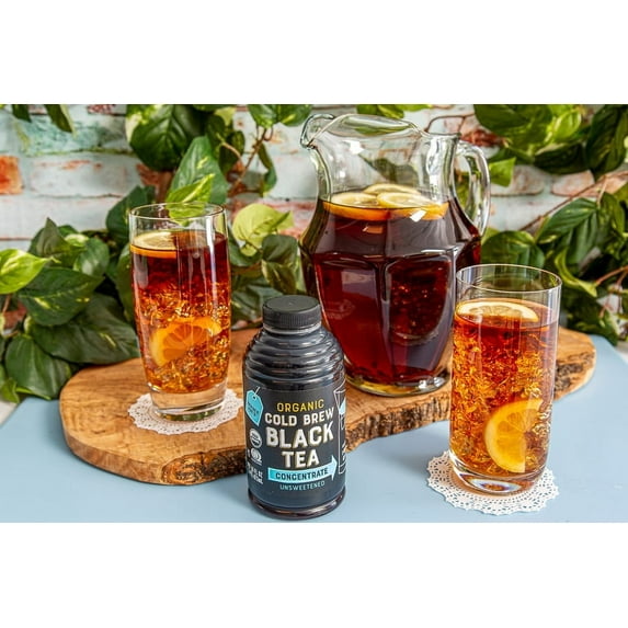 Pack of 3 - TJs Organic Cold Brew Black Tea Concentrate 16 Fl Oz