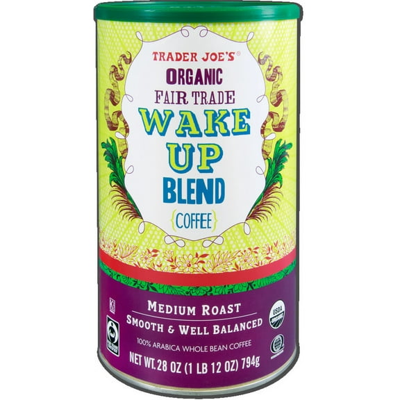 Pack of 3 - TJs Organic Fair Trade Wake Up Blend Coffee 28 Oz