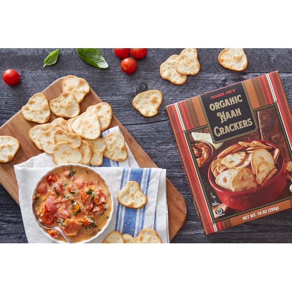 Pack of 3 - TJs Organic Naan Crackers 10 Oz