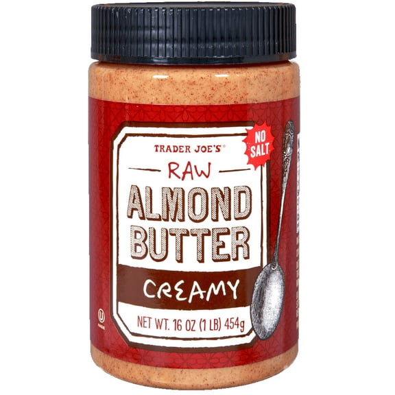 Pack of 3 - TJs Raw Almond Butter Creamy No Salt 16 Oz
