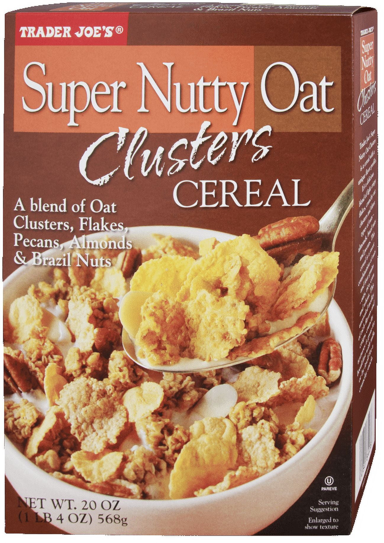 Pack of 3 - TJs Super Nutty Oat Clusters Cereal 20 Oz
