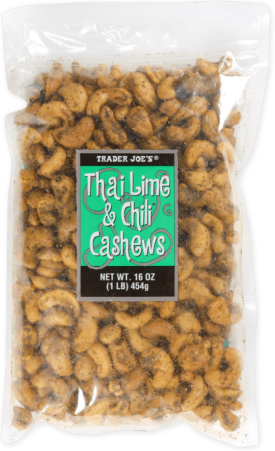 Pack of 3 - TJs Thai Lime & Chili Cashews 1 Lb