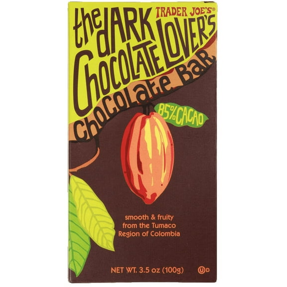 Pack of 3 - TJs The Dark Chocolate Lover's Chocolate Bar 3.5 Oz