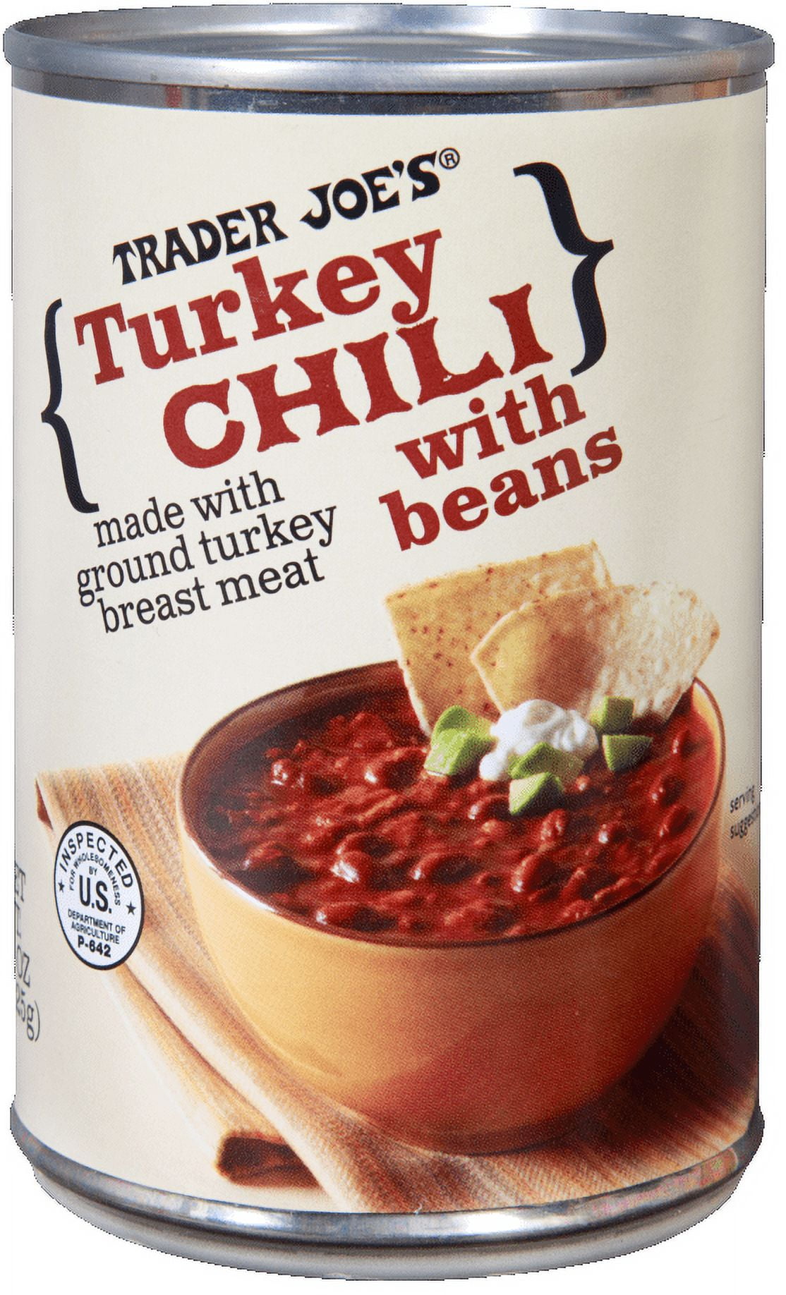 Pack of 3 - TJs Turkey Chili with Beans 15 Oz