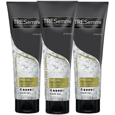 Pack of (3) TRESemme TRES Extra Firm Control Gel, 9 Ounce