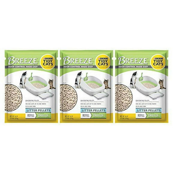Pack of 3 - Tidy Cats Breeze Cat Litter Pellets - 3.5 lb