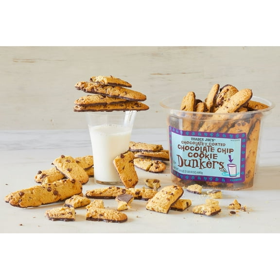 Pack of 3 - Tjs Chocolatey Coated Chocolate Chip Cookie Dunkers 24 Oz