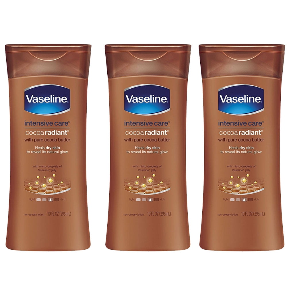 Pack of (3) Vaseline Intensive Care Cocoa Butter Deep Conditioning Rich