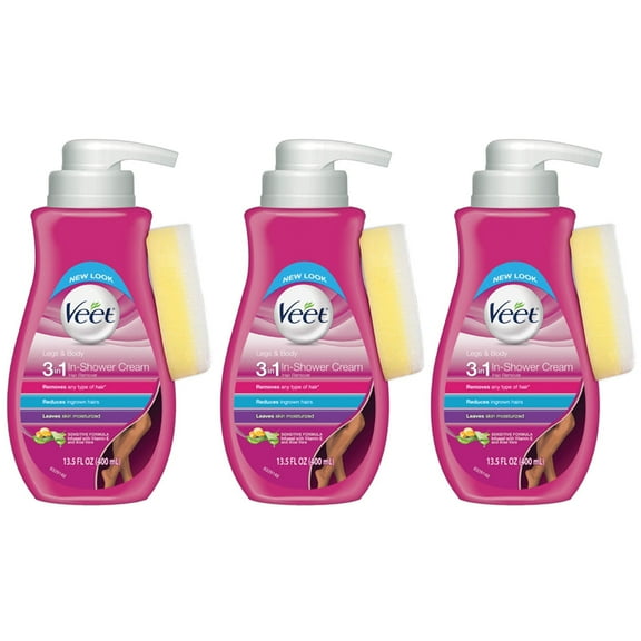 Pack of (3) Veet Botanic Inspirations In Shower Cream, 13.5 fl Oz
