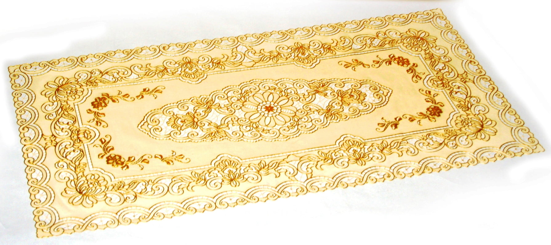 Pack of 3 Vinyl Table Runner, Placemat, Dresser or Nightstand Scarf