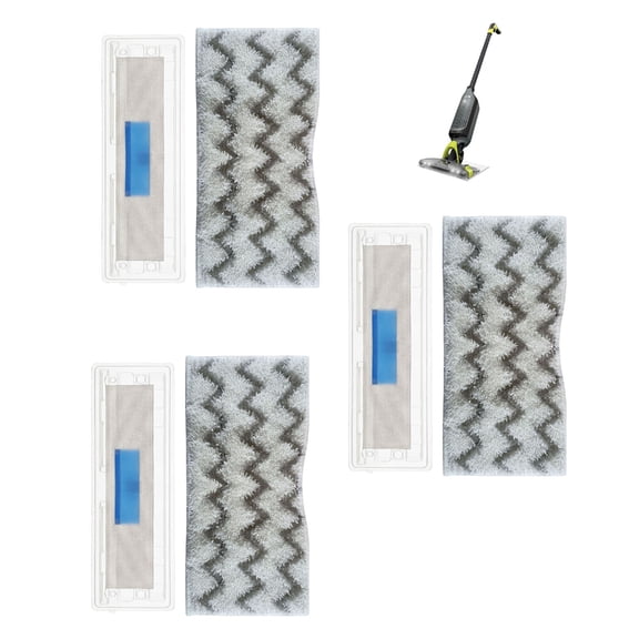 Pack of 3 Washable Microfiber for Sealed Hard Includes Dust Box