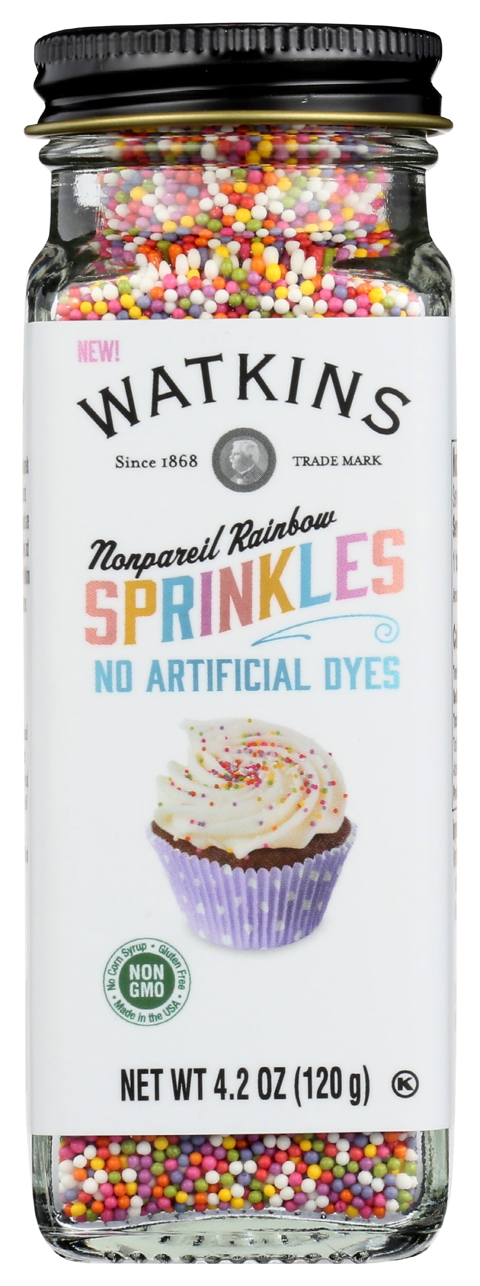 (Pack of 3) Watkins Nonpareil Rainbow Decorating Sprinkles, 4.2 oz ...