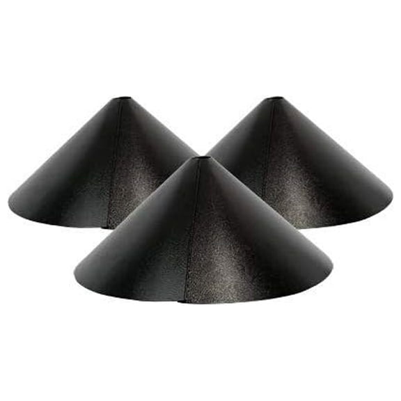 Pack of 3 Wrap-Around Squirrel Baffles, Black