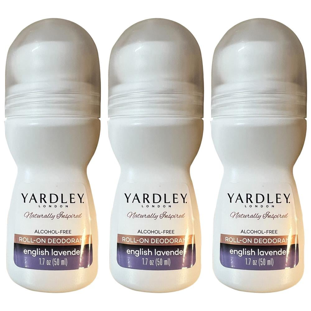 Pack of (3) Yardley London Deodorant Roll On Anti Perspirant, English Lavender, 50 ml