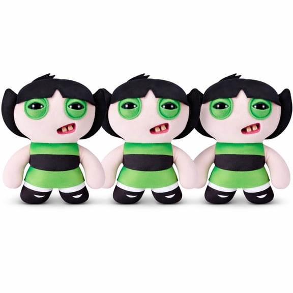 Pack of 3 Zuru Fuggler Powerpuff Girls Buttercup Funny Ugly Monster Plush Toy 9