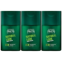 Pack of (3) arnier Hair Care Fructis Style Natural Look Liquid Hair Cream for Men No Drying Alcohol, 4.2 Fluid Ounce